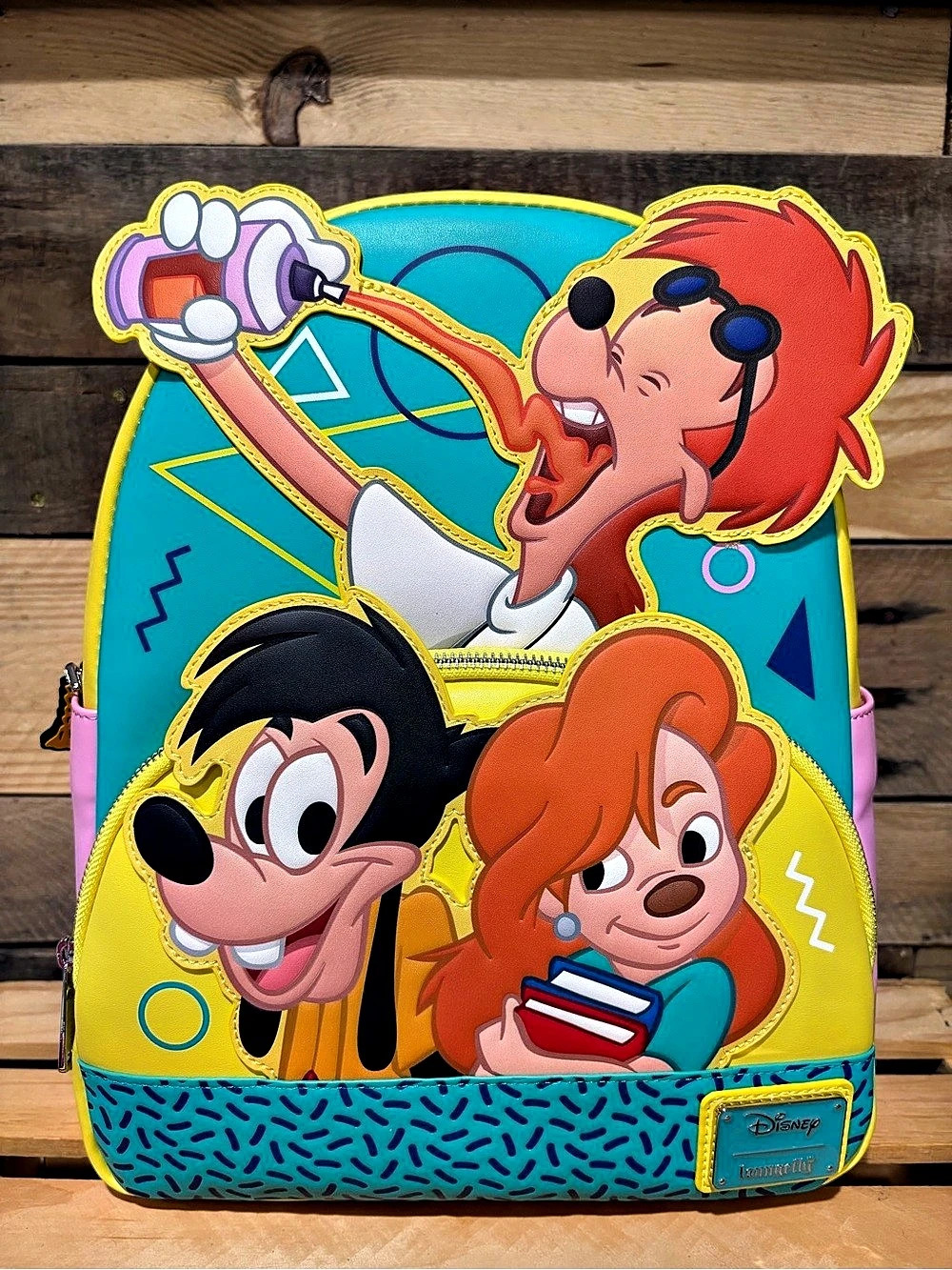 Loungefly Disney Goofy Movie Mini Backpack Blue & Pink